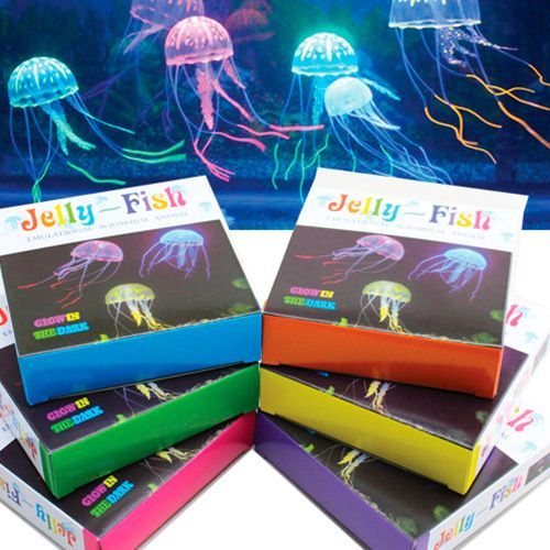 

Декор для аквариумов JELLYFISH, Медуза силиконовая с неоновым эффектом, средняя, D=7,5cм