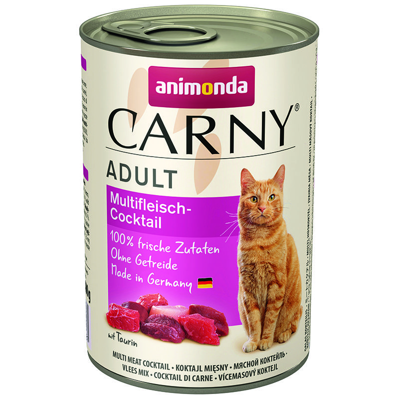 

Корм для кошек Animonda, Carny Adult коктейль из разных сортов мяса конс. 400г