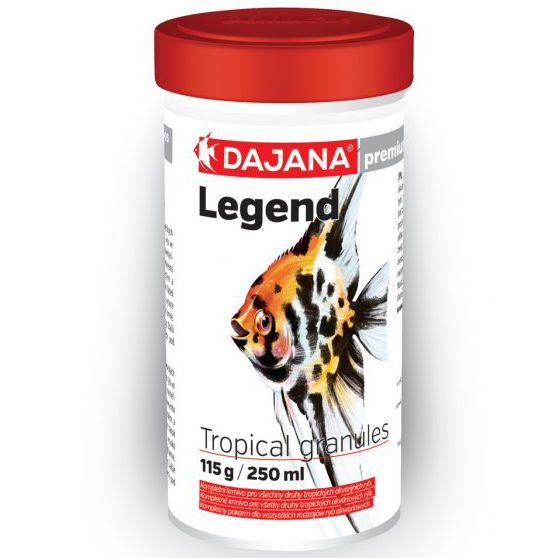 

Корм для рыб DAJANA, Legend Tropical Granules гранулы 115г (250мл)