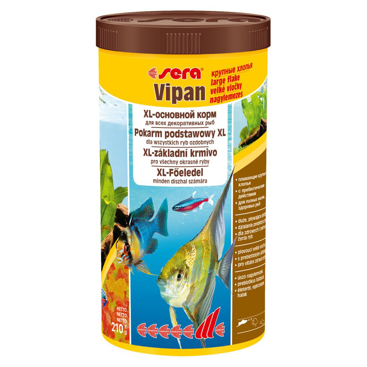 Корм для рыб SERA Vipan основной, крупные хлопья 1000мл (210г)