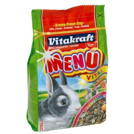 

Корм для грызунов VITAKRAFT, MENU для кроликов сух. 500г