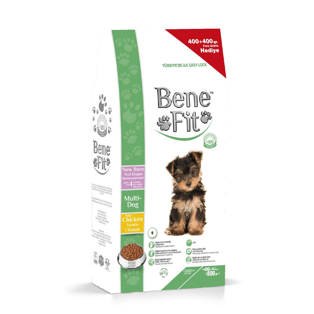 Корм для щенков BENEFIT Multi-Dog курица сух. 800г