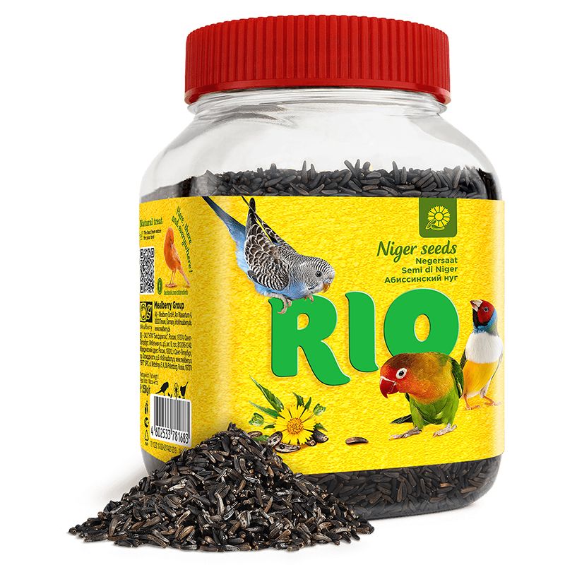 лакомство для птиц rio полезные семена 240г Лакомство для птиц RIO Абиссинский нуг 250г