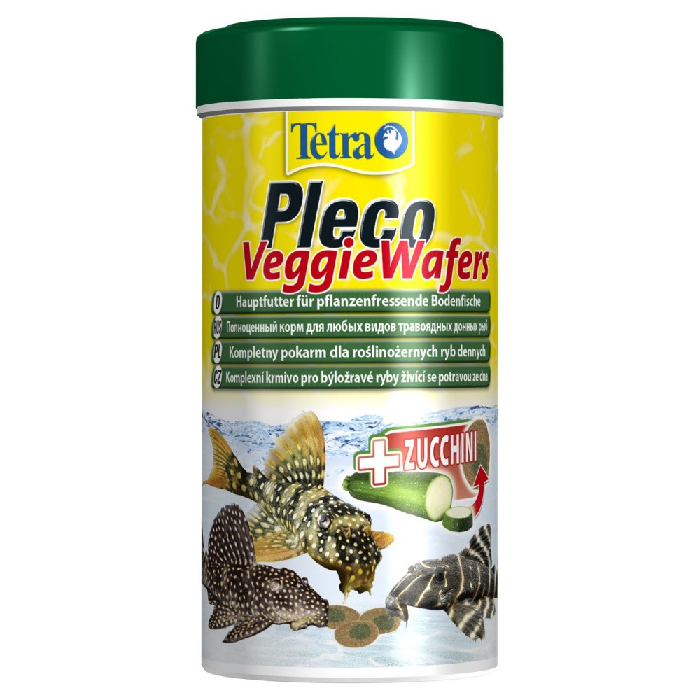 Корм для рыб TETRA Pleco Veggie Wafers для сомиков-присосок 250мл (110г) tetra pleco veggie wafers 3600 мл