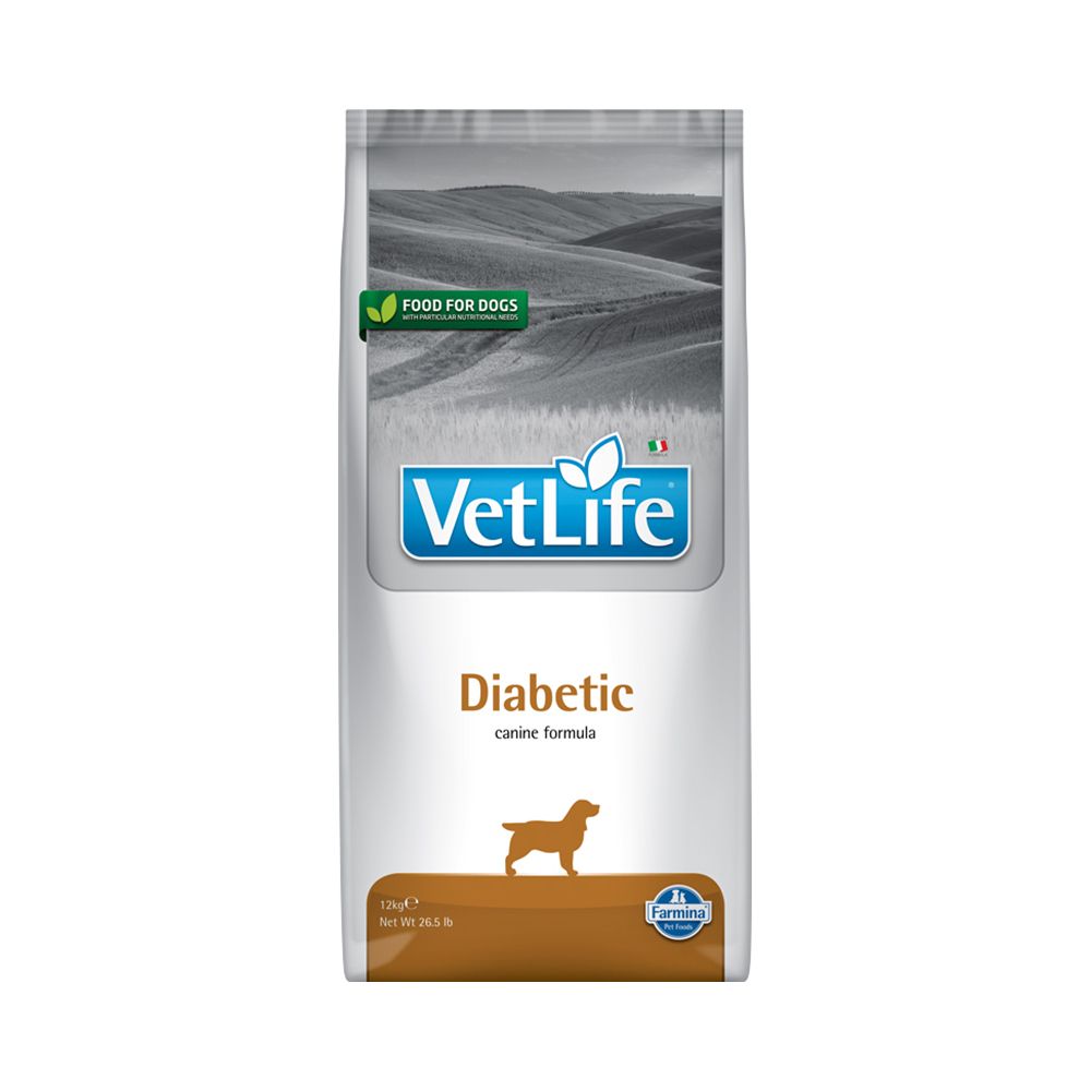 Корм для собак Farmina Vet Life Natural Diet при диабете сух. 12кг корм для собак farmina vet life natural diet при заболеваниях опорно двигательного аппарата сух 2кг