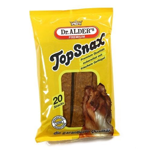 

Лакомство для собак Dr. ALDER`s Top Snax Жевательные пластинки с птицей 20шт, Top Snax Жевательные пластинки с птицей 20шт