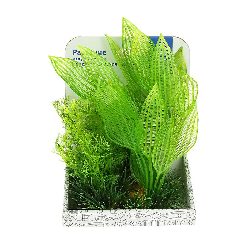 Композиция из пластиковых растений PRIME 1 15см композиция из пластиковых растений prime 20см 60201