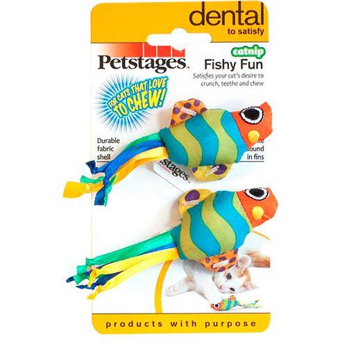 

Игрушка для кошек PETSTAGES Рыбки с кош. мятой 2шт, Рыбки с кош. мятой 2шт