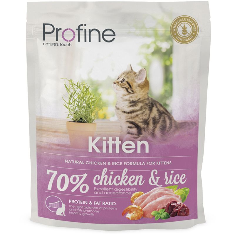 Корм для котят PROFINE Kitten от 1 до 12 месяцев курица, рис сух. 300 г