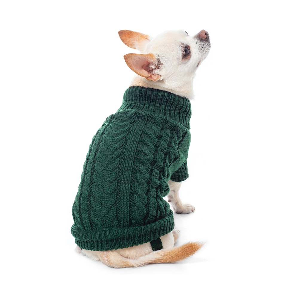 Свитер для собак GAMMA Тайга XS, зеленый, размер 20см свитер vosq размер xs бежевый