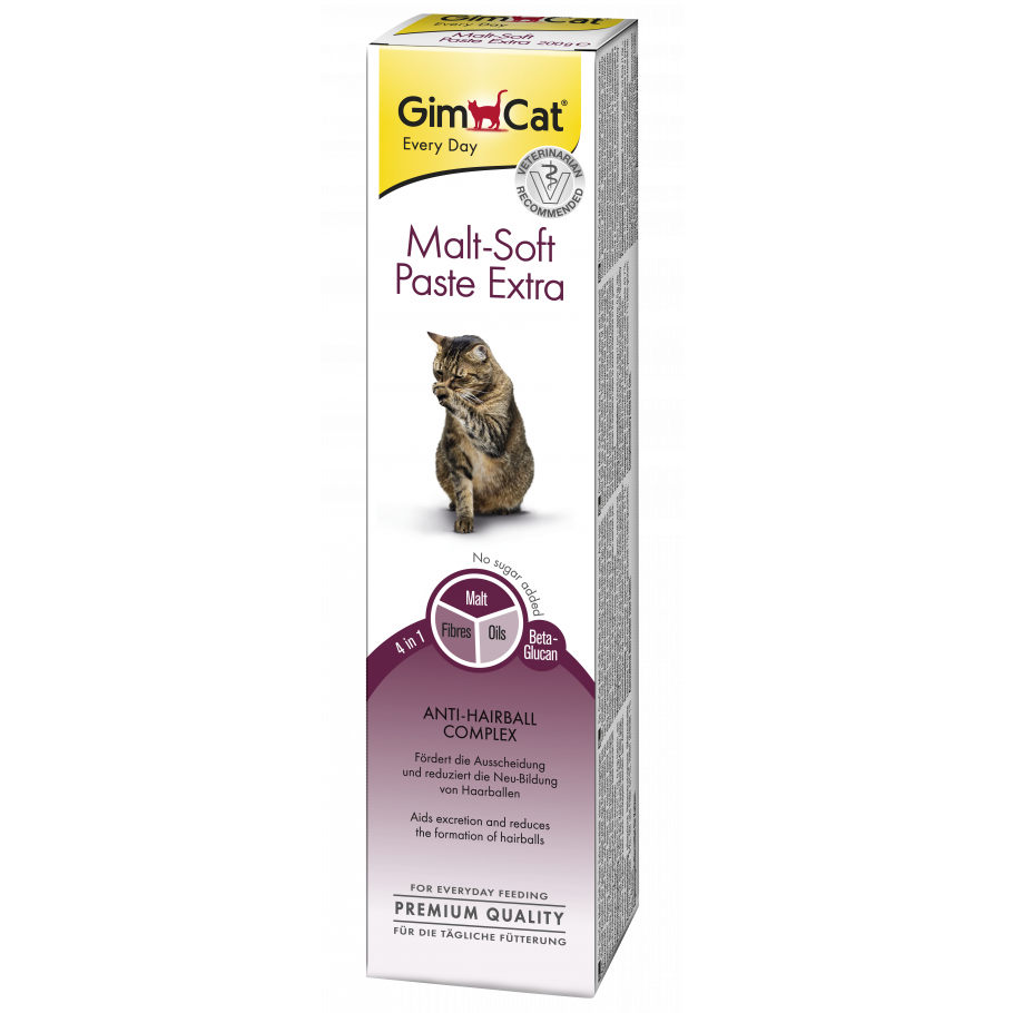 

Паста GIMBORN , GimCat Malt-Soft Extra для выведения шерсти для кошек 50г