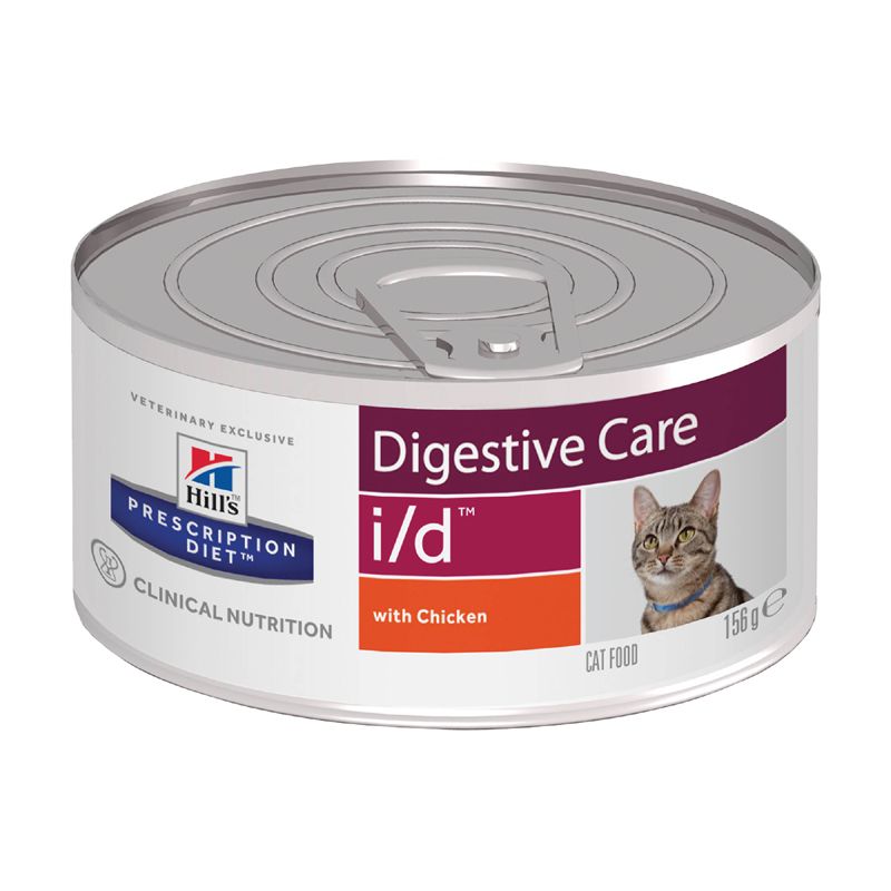 

Корм для кошек Hill's Prescription Diet Feline I/D при заболеваниях ЖКТ, курица конс. 156г, Prescription Diet Feline I/D при заболеваниях ЖКТ, курица конс. 156г