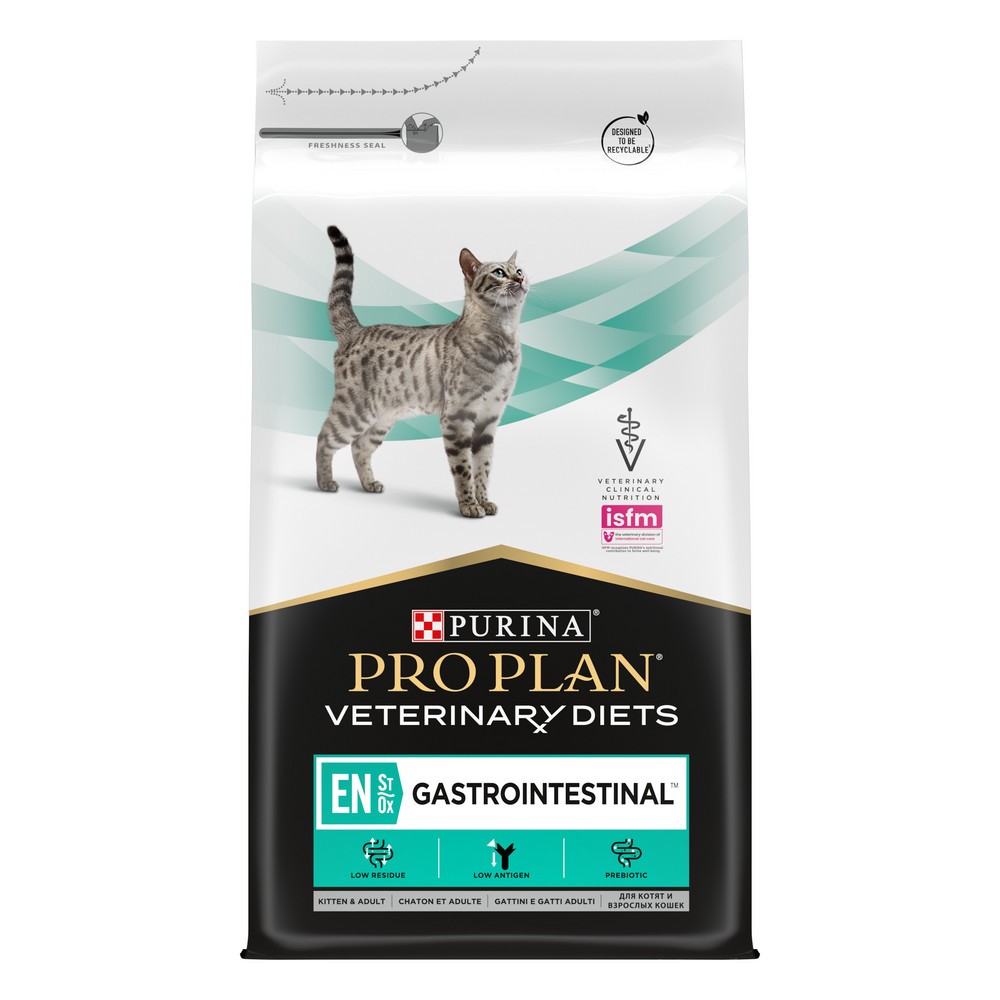 Корм для кошек Pro Plan EN при расстройствах пищеварения сух. 5кг корм для кошек pro plan acti protect для стерилизованных индейка сух 1 5кг