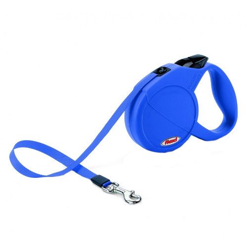 Рулетка для собак Flexi Classic Compact S (до 15кг) ремень 5м синяя фото