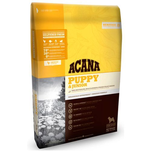 

Корм для щенков ACANA Puppy&Junior Heritage (70/30) сух. 2кг, Puppy&Junior Heritage (70/30) сух. 2кг