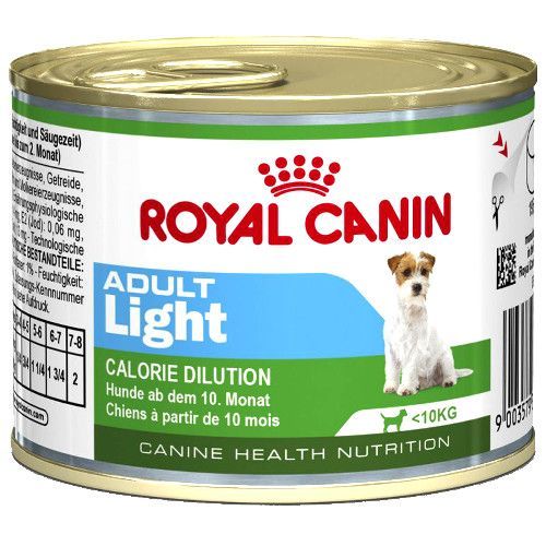 

Корм для собак ROYAL CANIN Adult Light с 10 месяцев до 8 лет склонных к полноте конс. 195г, Adult Light с 10 месяцев до 8 лет склонных к полноте конс. 195г