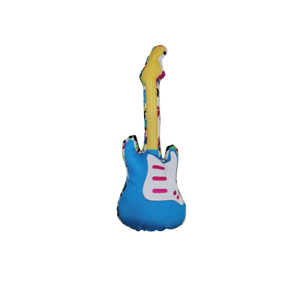 Игрушка для собак CHOMPER Guitar Гитара плюш с пищалкой 31 см игрушка для собак chomper galaxy пингвин плюш размер m с пищалкой 30 см