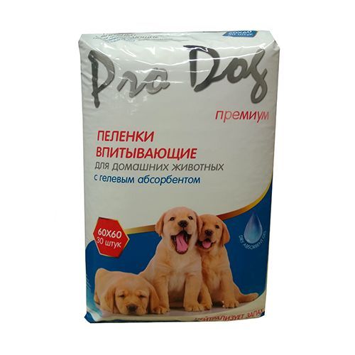 

ПЕЛЕНКИ ДЛЯ КОШЕК И СОБАК PRO DOG С ГЕЛЕВЫМ АБСОРБЕНТОМ 60Х60СМ 30ШТ, С ГЕЛЕВЫМ АБСОРБЕНТОМ 60Х60СМ 30ШТ