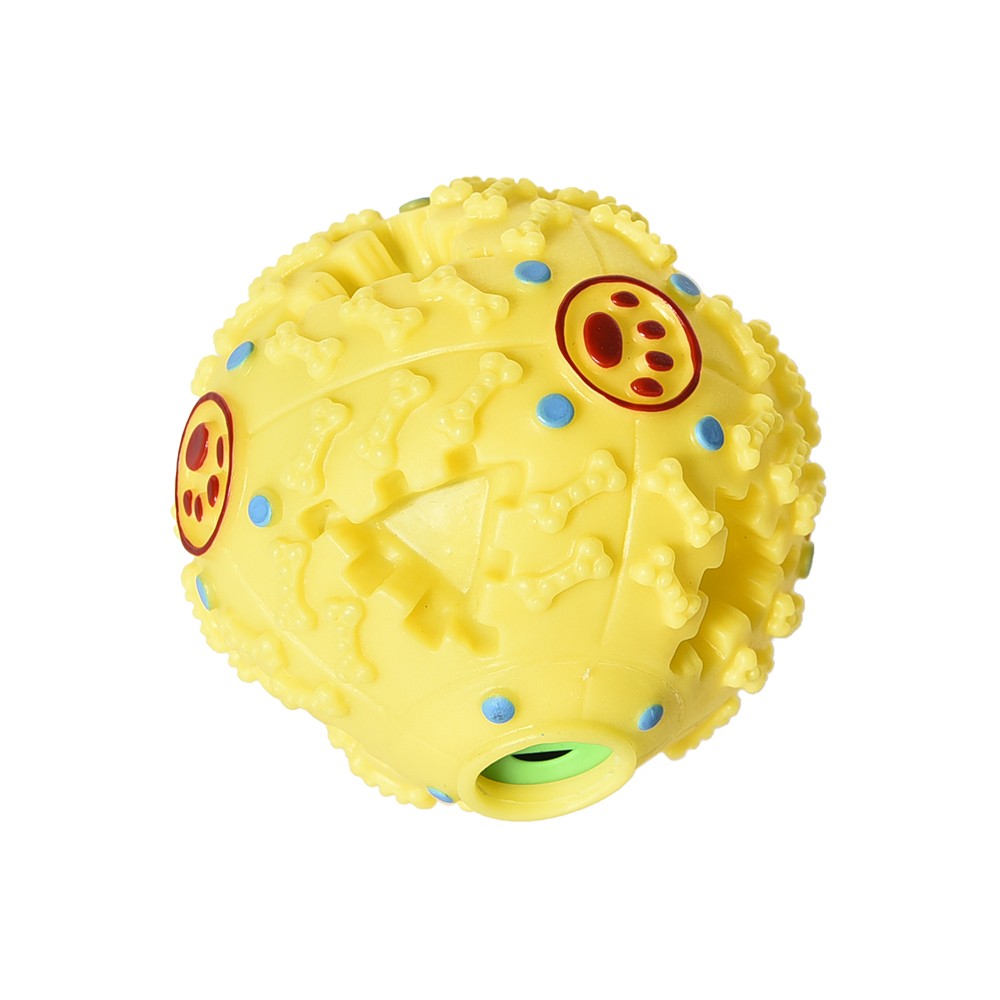 Игрушка для собак Foxie Play&food Мяч для лакомств 9см винил желтый