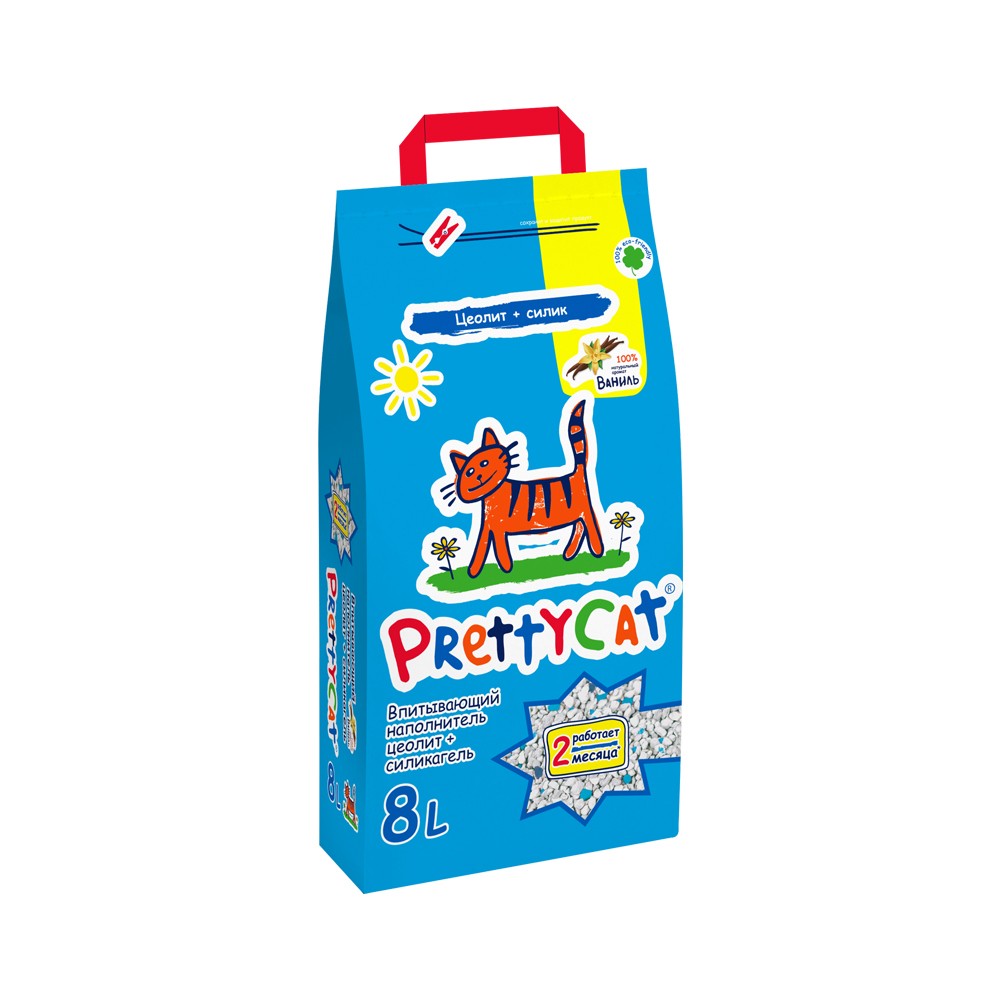Наполнитель для кошачьего туалета PrettyCat Aroma Fruit (ваниль) впитывающий 4кг