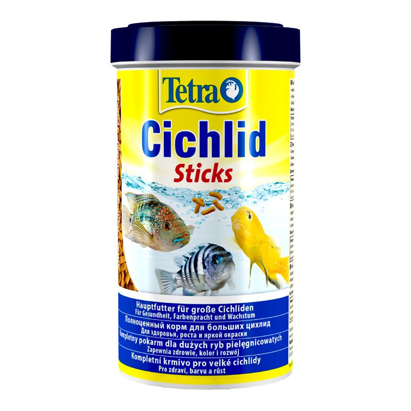 Корм для рыб TETRA Cichlid Sticks для всех видов цихлид в палочках 500мл корм для рыб sera cichlid sticks 1 л 210 г