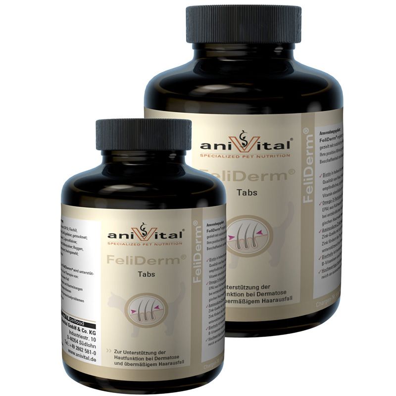

Витаминный комплекс AniVital, FeliDerm для кожи и шерсти кошек, 70 гр 140 таб.