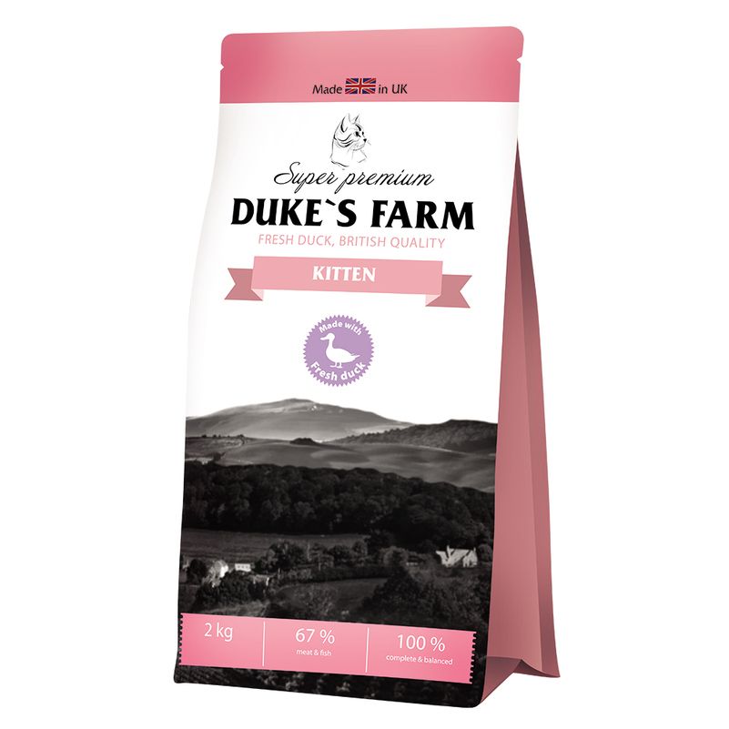 

Корм для котят DUKE'S FARM, утка сух. 2кг