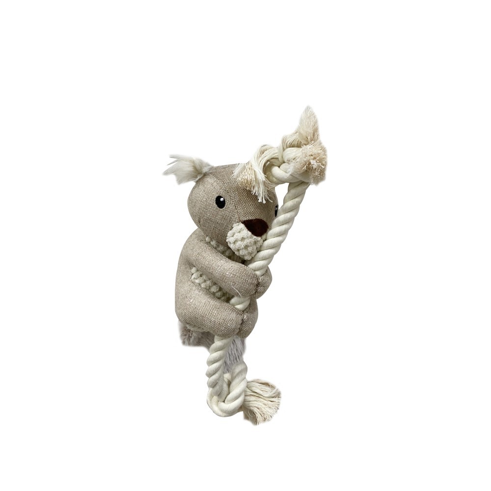 Игрушка для собак CHOMPER Great Outdoors Белка на веревке с пищалкой 32 см