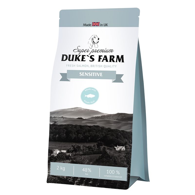 

Корм для собак DUKE'S FARM сенситив, лосось сух. 2кг, сенситив, лосось сух. 2кг