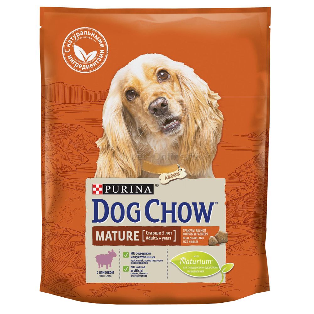 

Корм для собак Dog Chow от 5 лет ягненок сух. 800г, от 5 лет ягненок сух. 800г