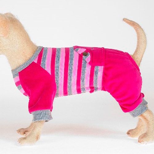 

Костюм спортивный для собак HAPPY PUPPY Параллель розовый размер 4, Параллель розовый размер 4