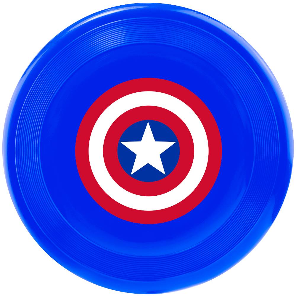 Игрушка для собак Buckle-Down Фрисби Капитан Америка, мультицвет фото