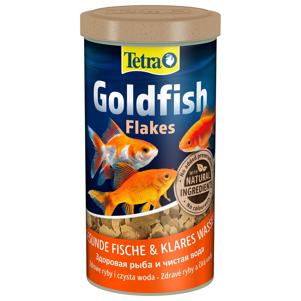 Корм для рыб TETRA Goldfisch Food корм в хлопьях для всех видов золотых рыбок 1л