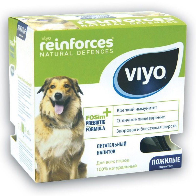 Пребиотический напиток VIYO Reinforces Dog Senior для пожилых собак 7х30мл