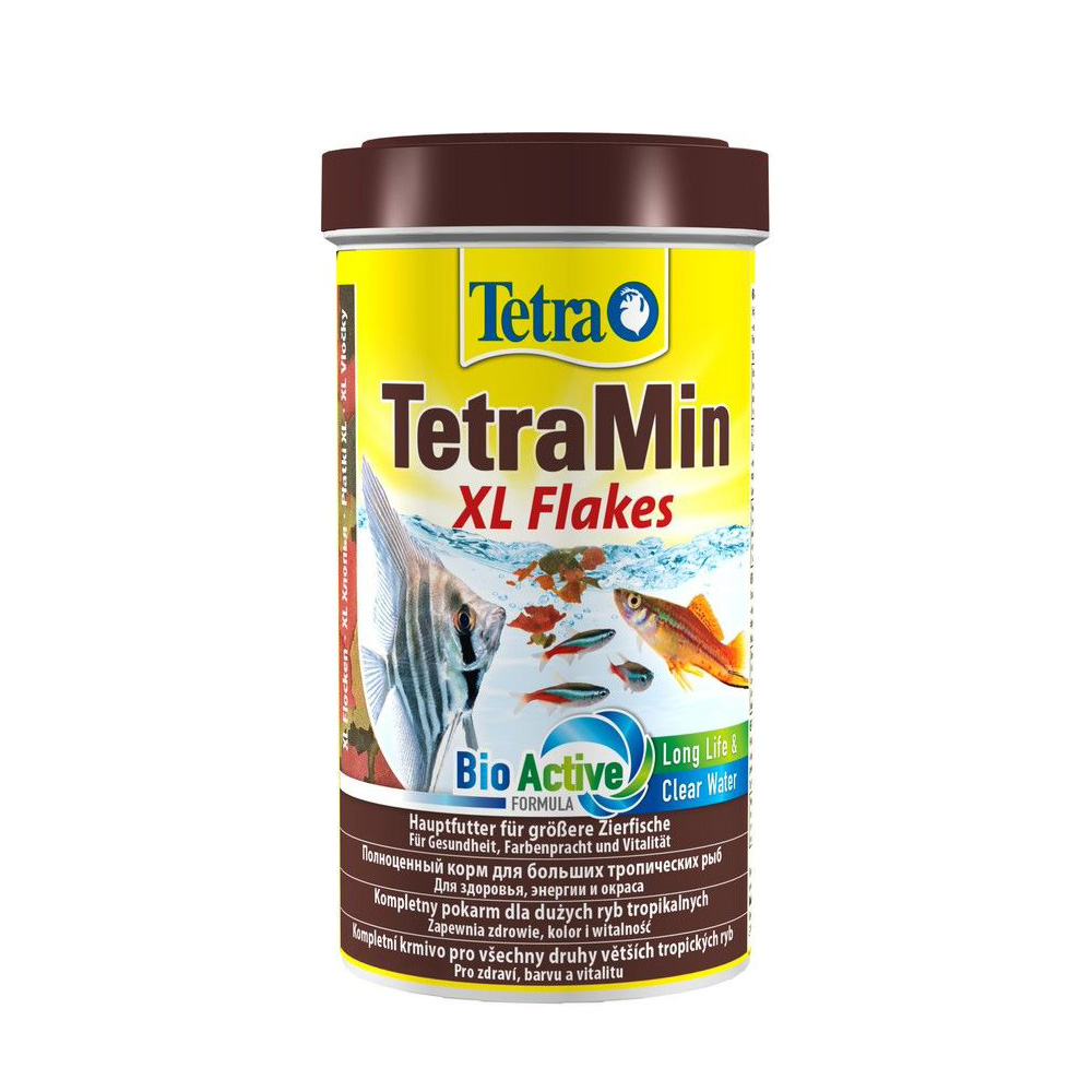 Корм для рыб TETRA Min XL для всех видов рыб, крупные хлопья 500мл tetramin xl flakes корм хлопья для всех видов рыб крупные хлопья 3 6 л х 2 шт