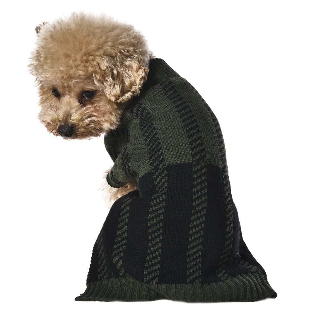 Свитер для собак Foxie Green geometry S (длина спины 30см, обхват груди 38-45см) зеленый свитер 10159126 зеленый s