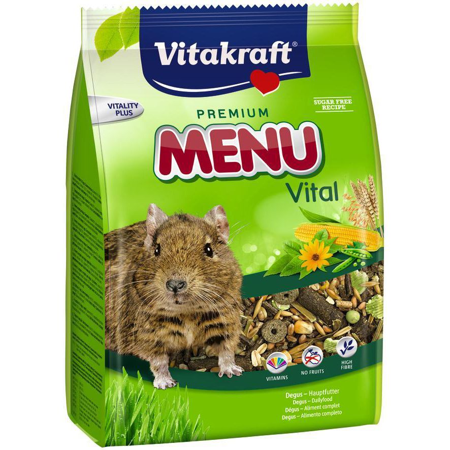 

Корм для грызунов VITAKRAFT для дегу сух. 600г, для дегу сух. 600г