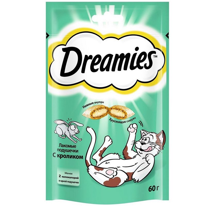 

Лакомство для кошек Dreamies, с кроликом 60г