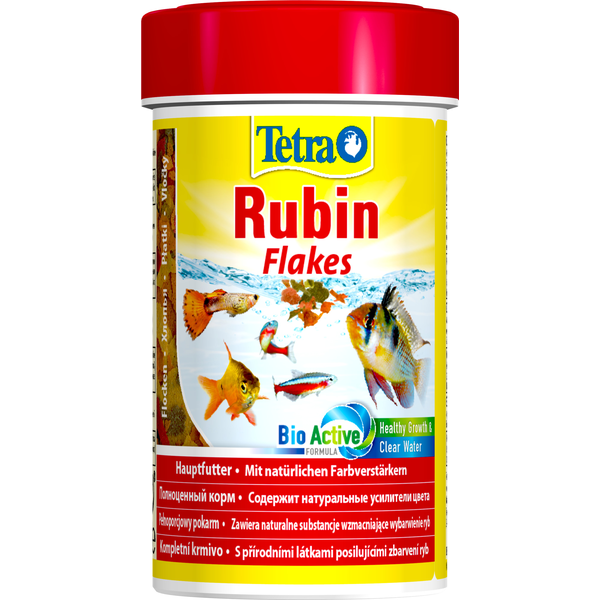 Корм для рыб TETRA Rubin в хлопьях для улучшения окраса всех видов рыб 100мл фото