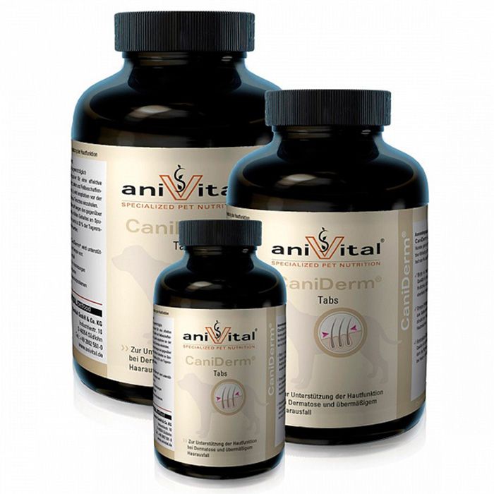 

Витаминный комплекс AniVital, CaniDerm для кожи и шерсти собак, 280 гр 120 таб.