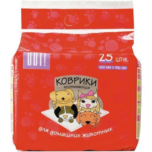 

Коврик для собак OUT! защитный 60х90см 25шт, защитный 60х90см 25шт