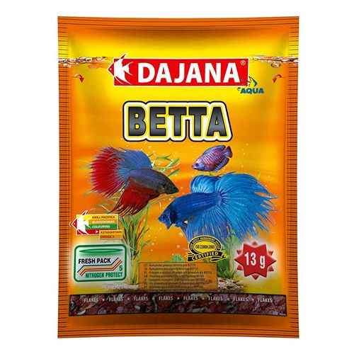 

Корм для рыб DAJANA Betta хлопья 80мл, Betta хлопья 80мл