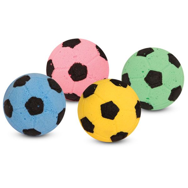 

Игрушка для кошек TRIOL, "Мяч футбольный", d40мм 4шт.