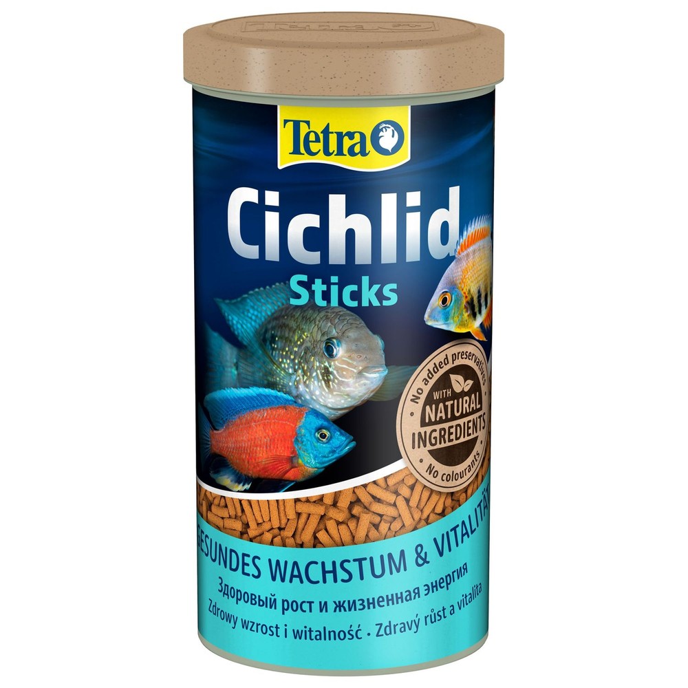 Корм для рыб TETRA Cichlid Sticks для всех видов цихлид в палочках 1000мл