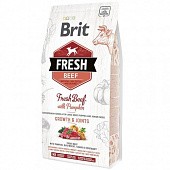 Корм для щенков BRIT Fresh Говядина с тыквой для крупных пород