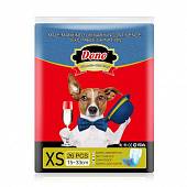 Пояса для кобелей DONO Jeans Male Pet Diaper одноразовые впитывающие размер XS,26шт